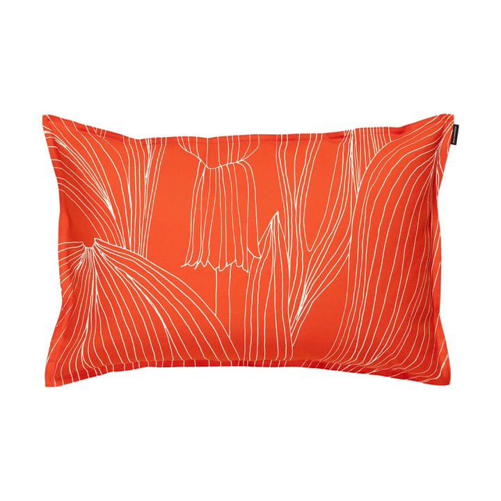 Kukat Puhkeavat kussenhoes 40x60 cm - Tomato red-white - Marimekko