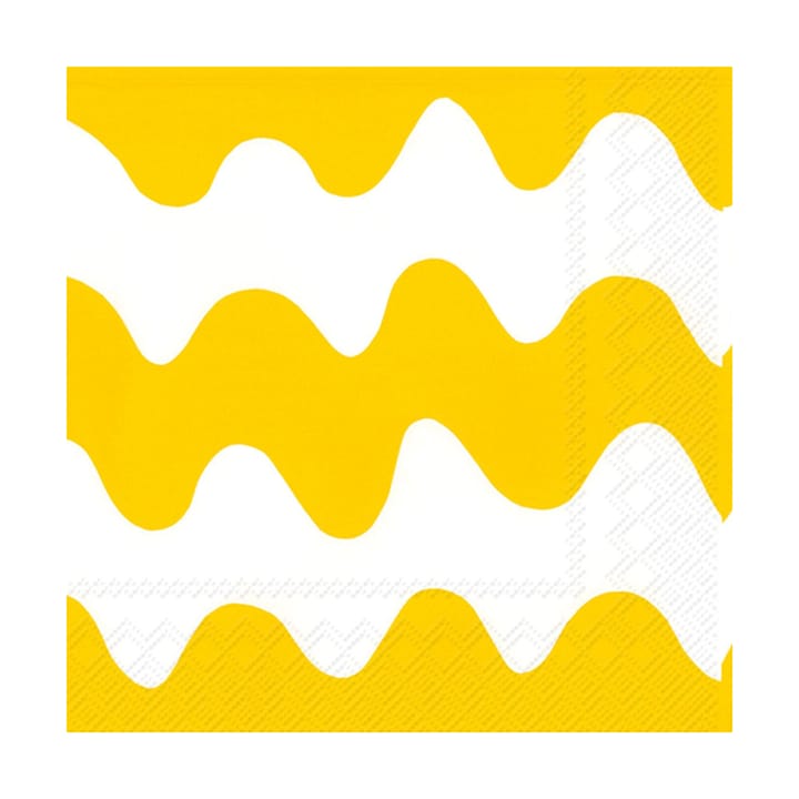 Lokki servet 33x33 cm 20-pack, Light yellow Marimekko