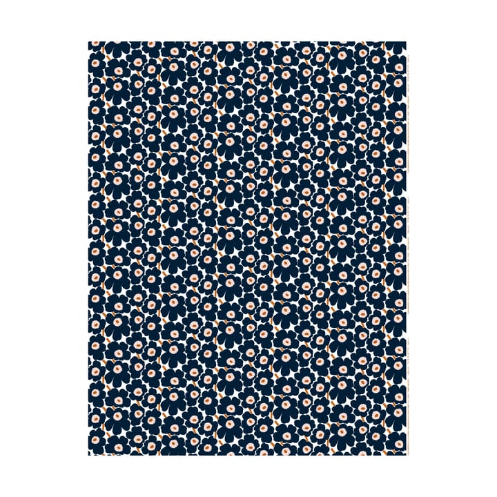 Mini Unikko stof - White-dark navy-powder-tile - Marimekko