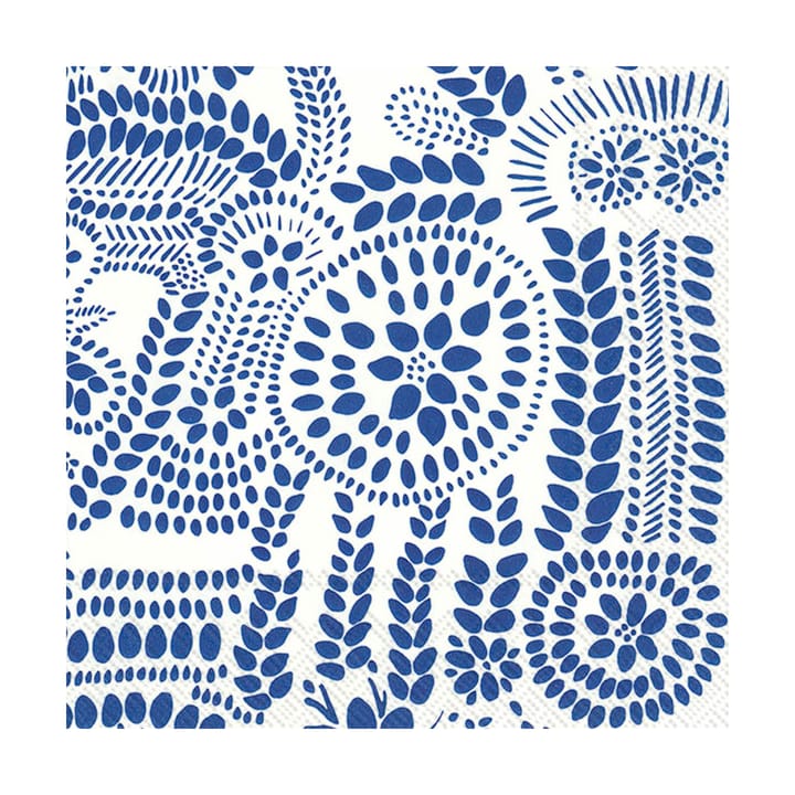 Näsiä servet 33x33 cm 20-pack - White-blue - Marimekko