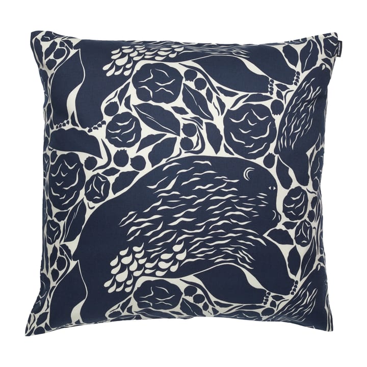 Pieni Karhuemo kussenhoes 50x50 cm, Lichtbeige-donkerblauw Marimekko