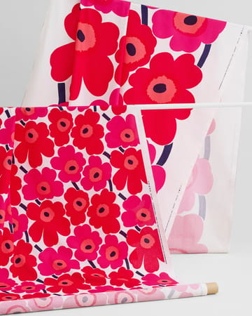 Pieni Unikko stof katoen - rood - Marimekko