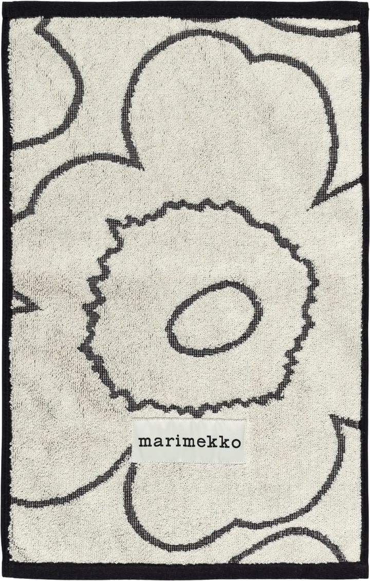 Piirto Unikko gastenhanddoek 30x50 cm - Ivory-black - Marimekko