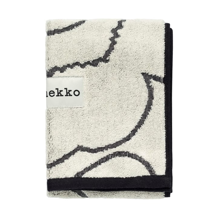 Piirto Unikko gastenhanddoek 30x50 cm - Ivory-black - Marimekko