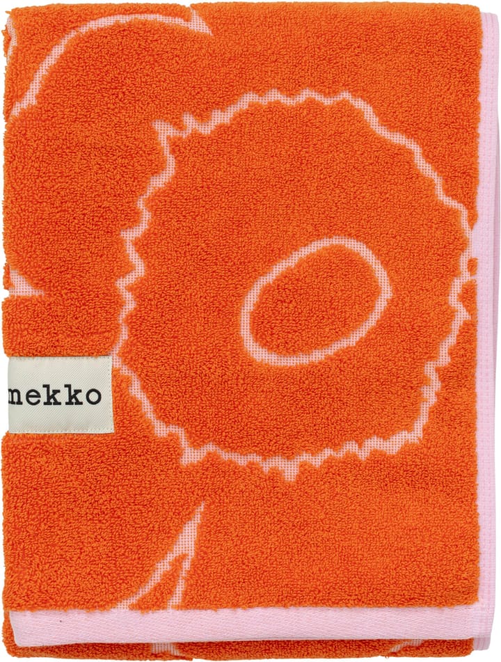 Piirto Unikko handdoek 50x100 cm - Burnt orange-pink - Marimekko