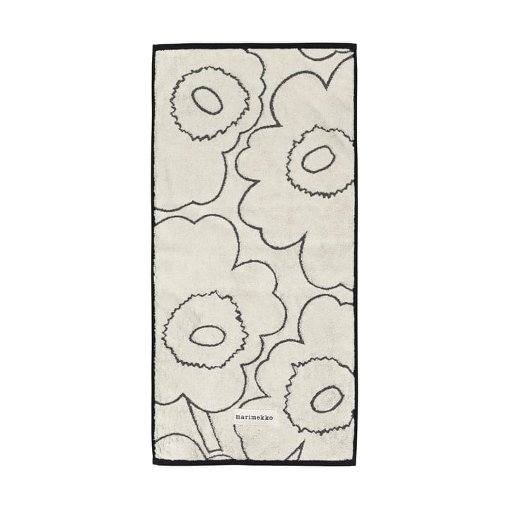 Piirto Unikko handdoek 50x100 cm - Ivory-black - Marimekko