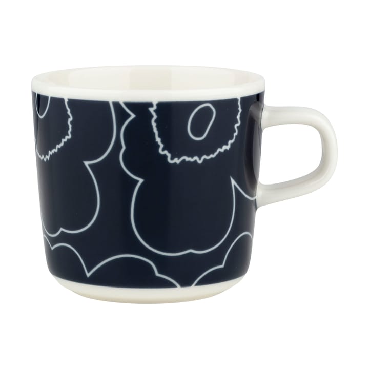 Piirto Unikko koffiekop 20 cl - White-dark blue - Marimekko