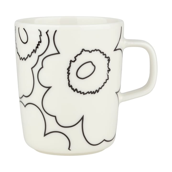 Piirto Unikko Oivo mok 2,5 dl - White-black - Marimekko