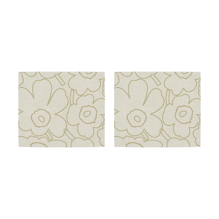 Piirto Unikko placemat 35x40 cm 2-pack, Linen-gold Marimekko