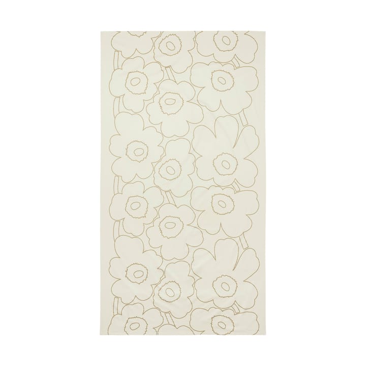 Piirto Unikko tafelkleed 135x250 cm, Linen- gold Marimekko