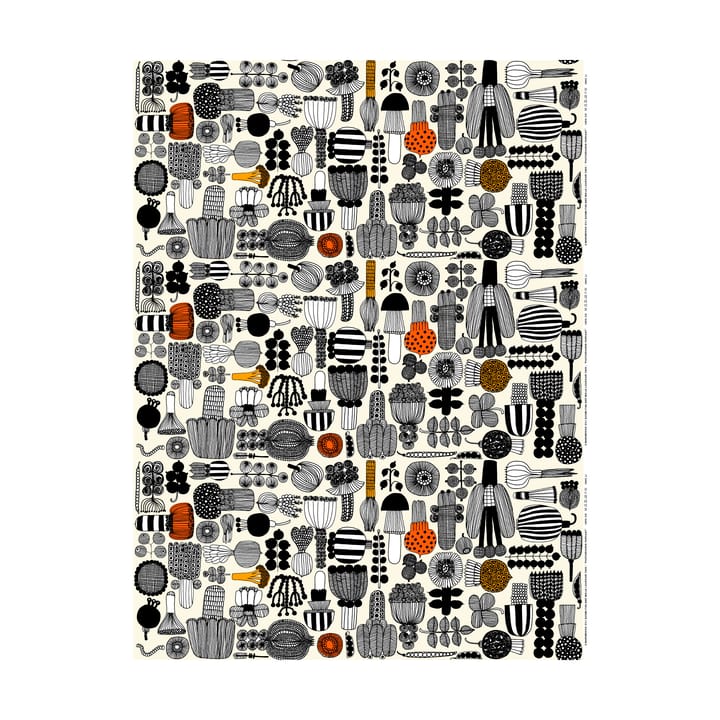 Puutarhurin Parhaat tafelzeil - White-black-orange - Marimekko