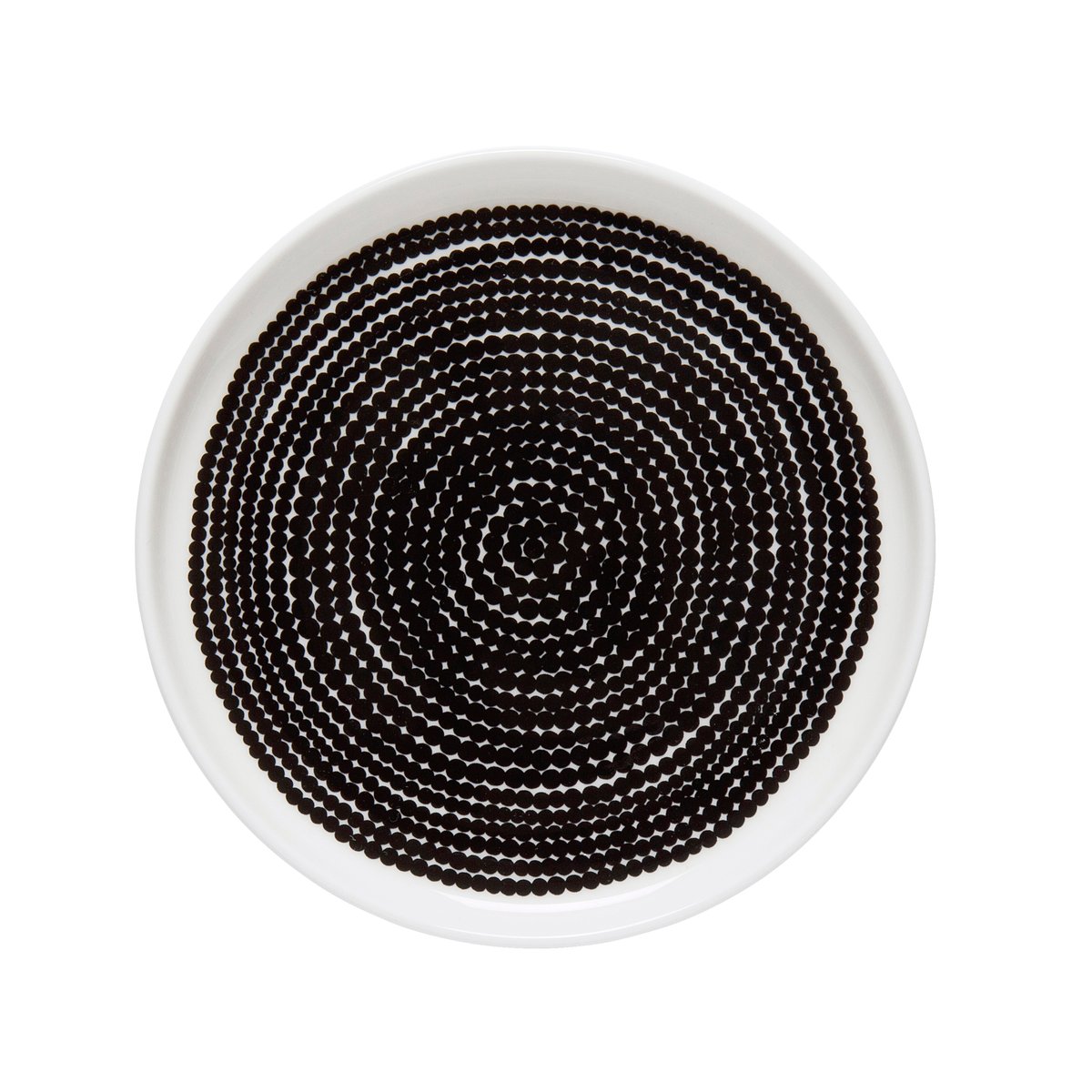 Marimekko Räsymatto bord Ø 13,5 cm zwart-wit