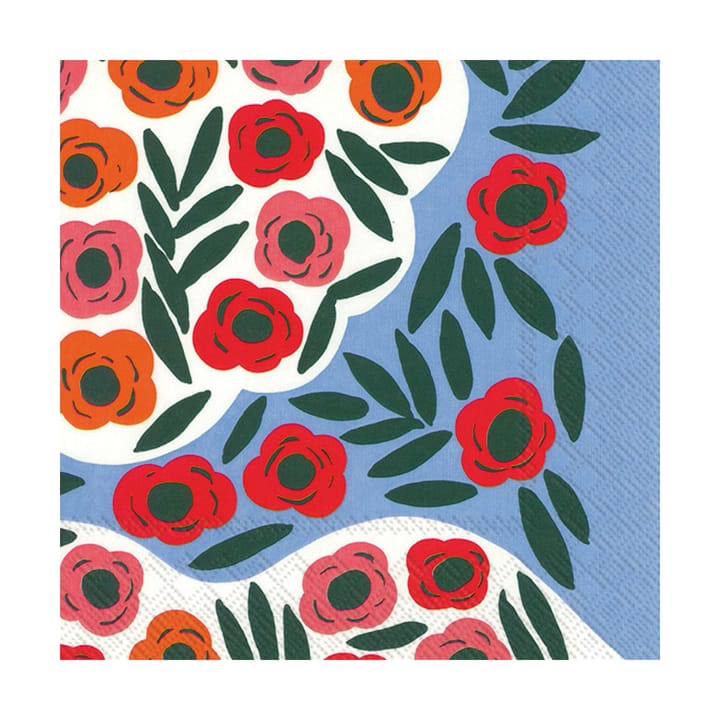 Ruukku servet 33x33 cm 20-pack - Blue - Marimekko