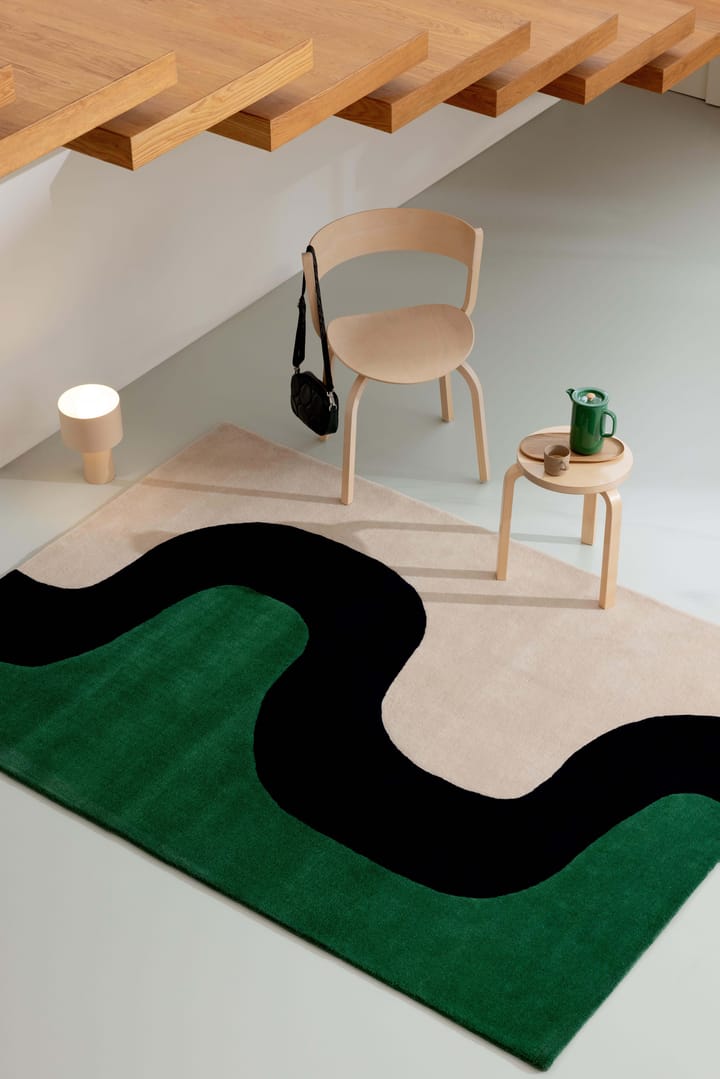 Seireeni wollen vloerkleed, Green, 170x240 cm Marimekko