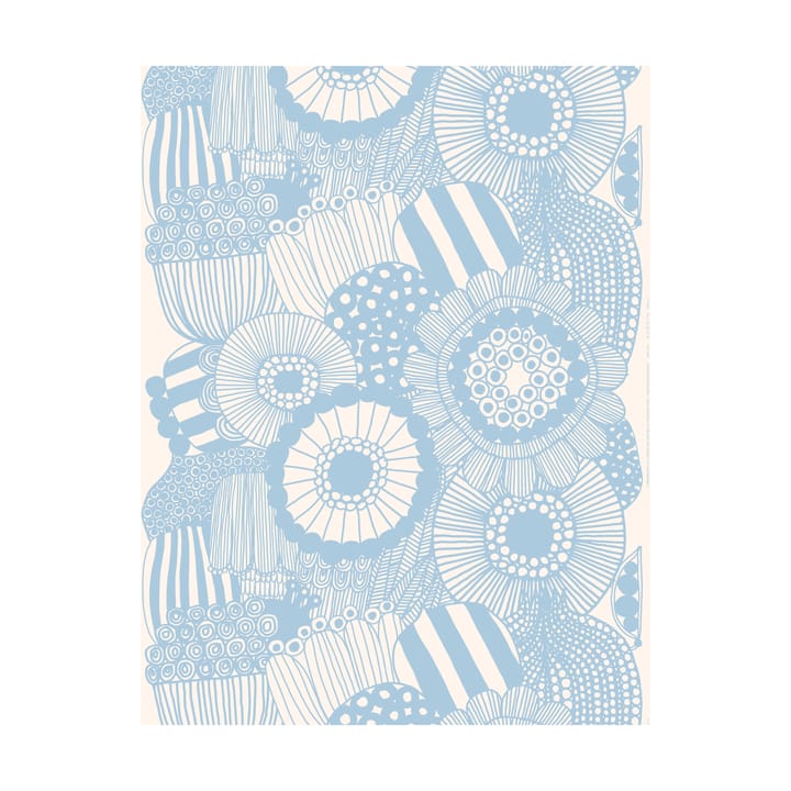 Siirtolapuutarha stof - Beige-blauw - Marimekko