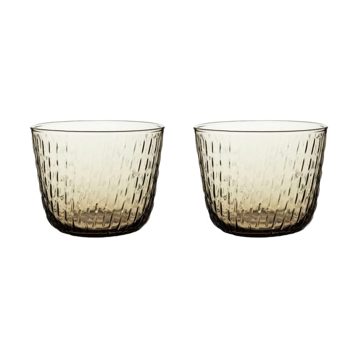 Syksy drinkglas 2 dl 2-pack - Brown - Marimekko