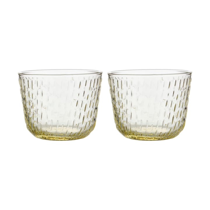 Syksy drinkglas 2 dl 2-pack - Pale yellow - Marimekko