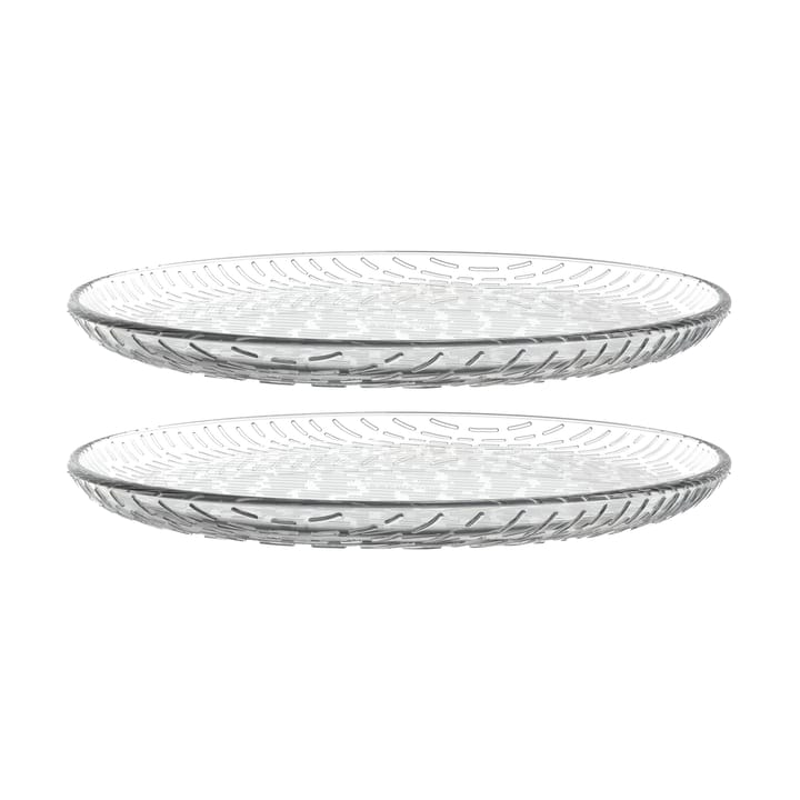 Syksy glazen borden Ø17 cm 2-pack - Clear - Marimekko