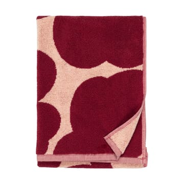 Unikko handdoek 50x70 cm - Pink-dark cherry - Marimekko