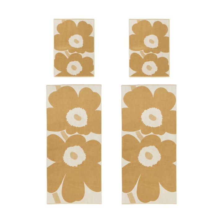 Unikko handdoekenset, Off white-straw Marimekko