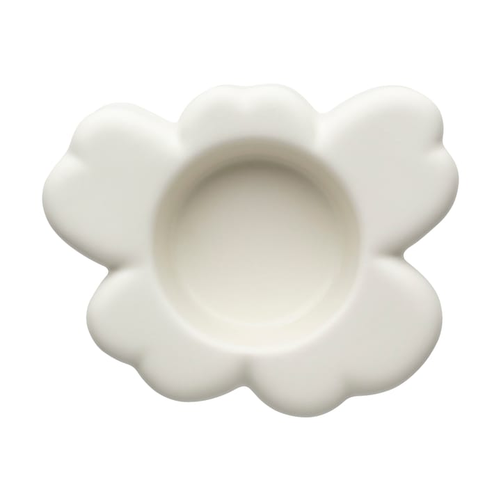 Unikko kaarsenhouder 3x10 cm - Matte white - Marimekko