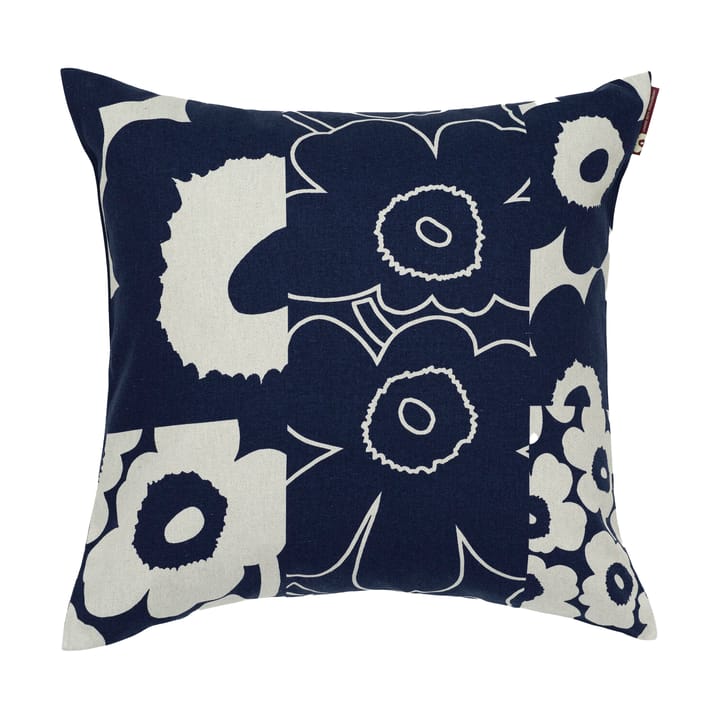 Unikko kollaasi kussenhoes 50x50 cm - Linen-dark blue - Marimekko