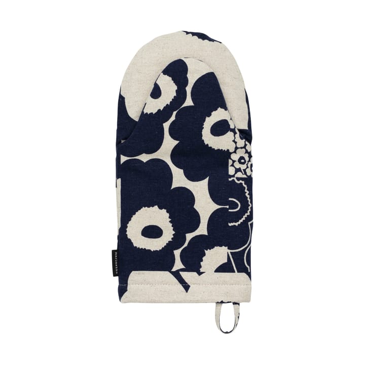 Unikko kollaasi ovenwant - Linen-dark navy - Marimekko