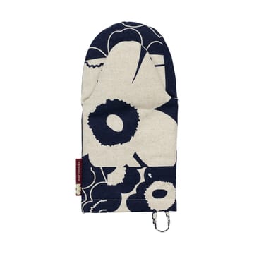 Unikko kollaasi ovenwant - Linen-dark navy - Marimekko