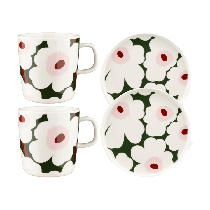 Unikko ontbijtbordset - Groen - Marimekko