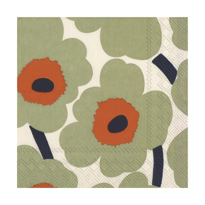 Unikko servet 33x33 cm 20-pack, Cream-orange Marimekko