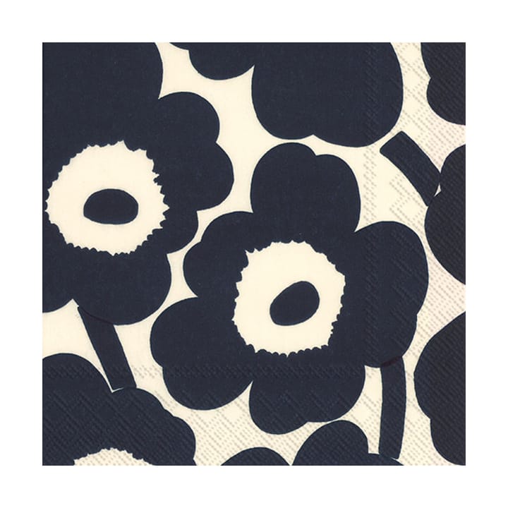 Unikko servet 33x33 cm 20-pack - Dark blue - Marimekko