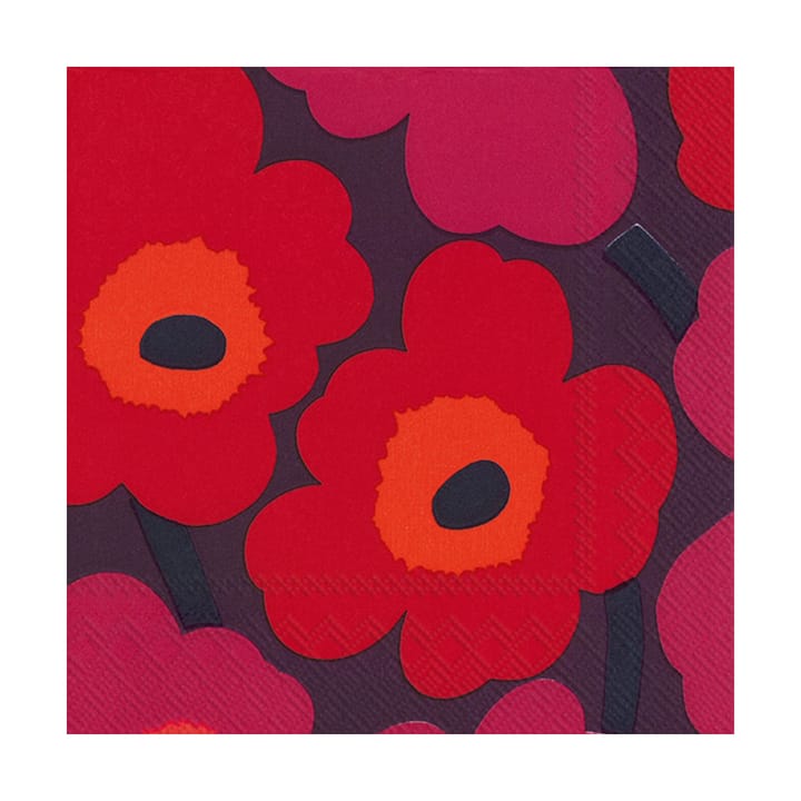 Unikko servet 33x33 cm 20-pack, Mauve Marimekko