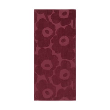 Unikko solid badhanddoek 70x150 cm - Donkerrood - Marimekko