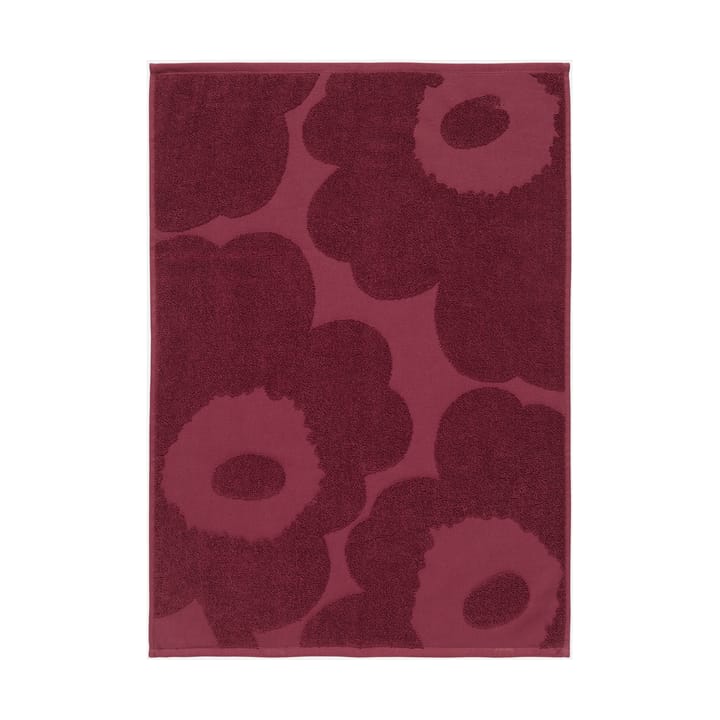 Unikko solid handdoek 50x70 cm - Donkerrood - Marimekko