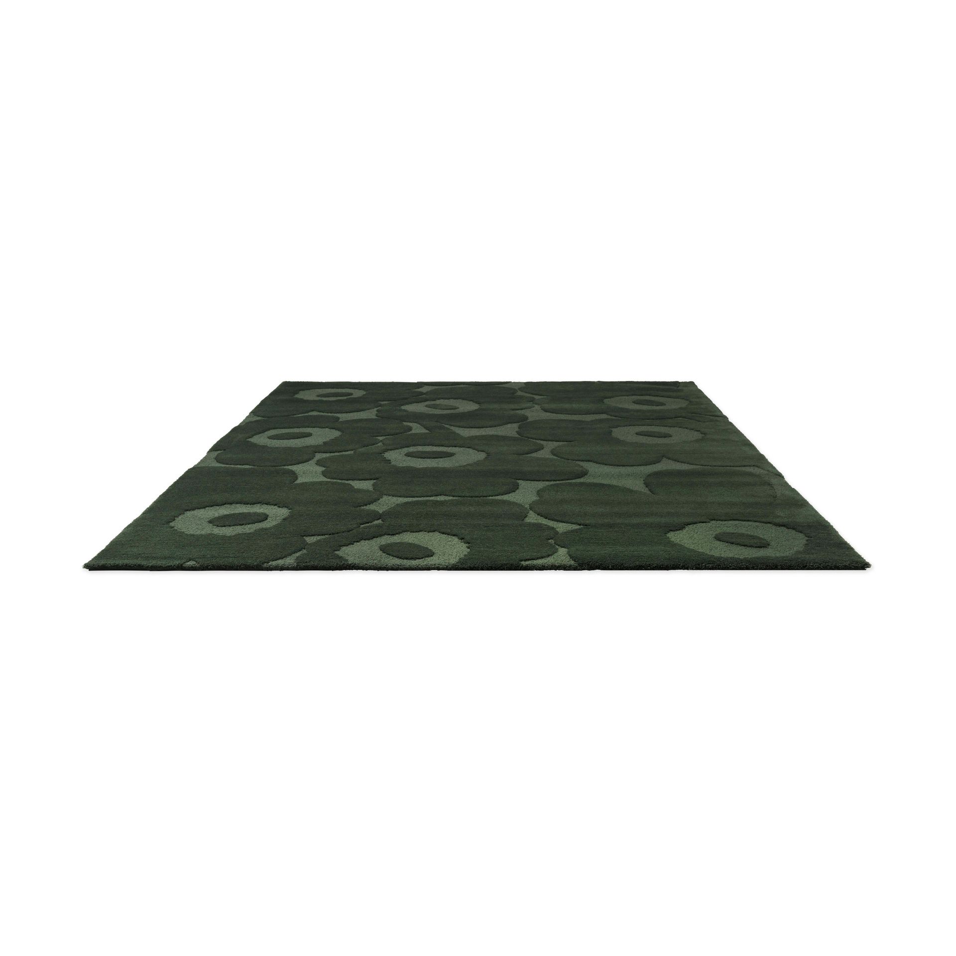 Unikko wollen vloerkleed, Dark Green, 200x300 cm Marimekko