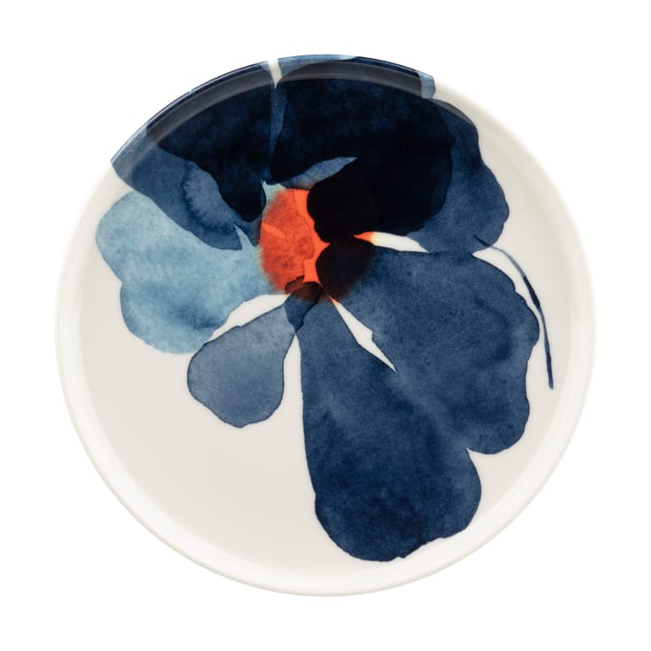 Valssi bord Ø20 cm - White-dark blue-orange - Marimekko