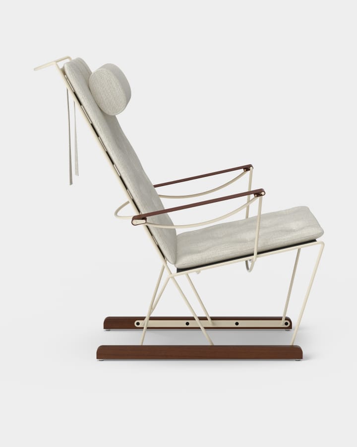 Spark Lounge Chair, ivory-walnootgebeitst beukenhout , Romo Ruskin Quill 7757/10 Massproductions