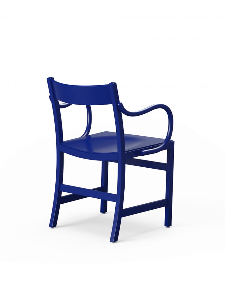 Waiter XL fauteuil, Blauwgelakt beukenhout Massproductions