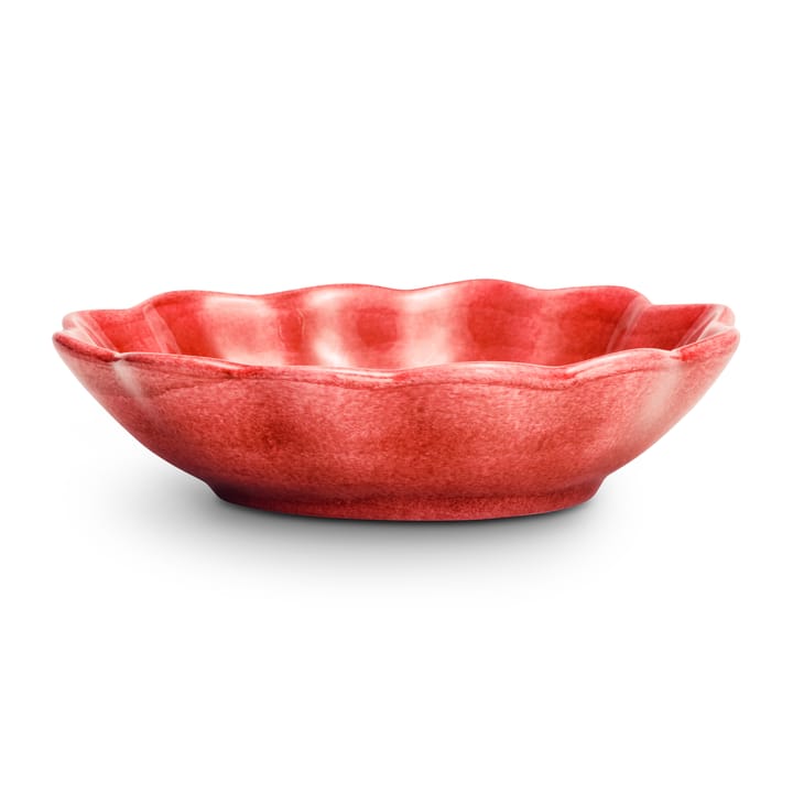 Oyster schaal 16x18 cm - Rood - Mateus