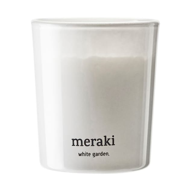 Meraki geurkaars 12 uur 2-pack, White garden Meraki