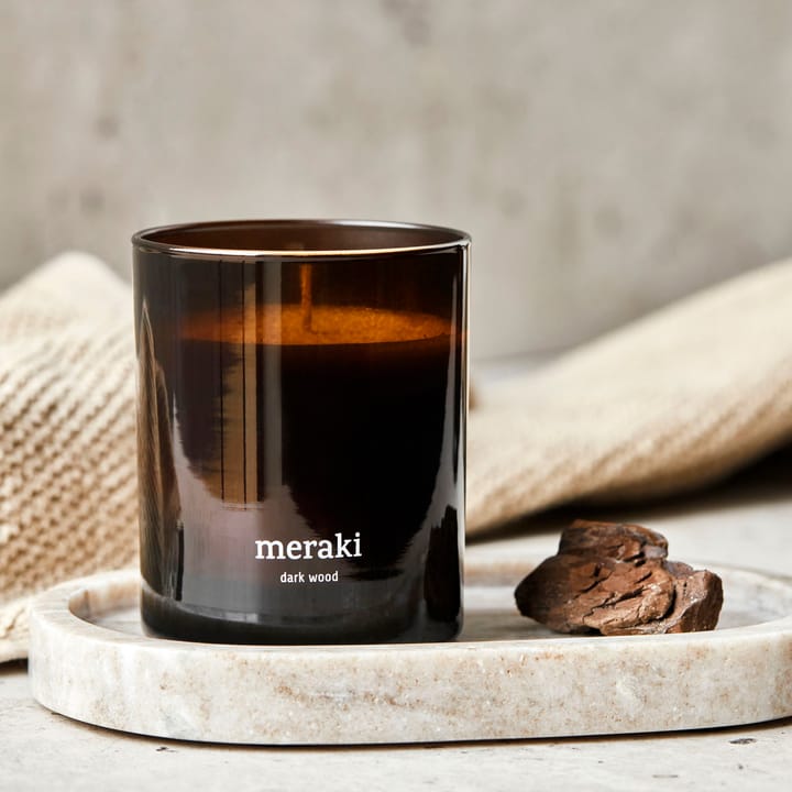 Meraki geurkaars, 35 uur, Dark wood Meraki