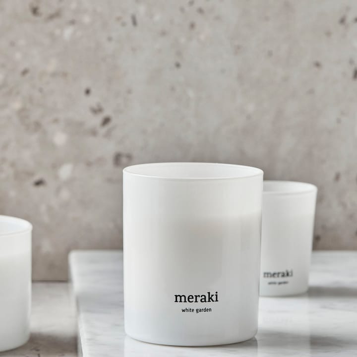 Meraki geurkaars, 35 uur, White garden Meraki