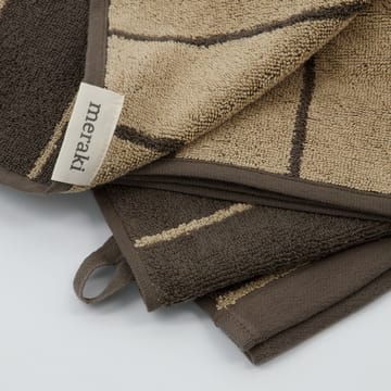 Stripe handdoek 70x140 cm - Army - Meraki