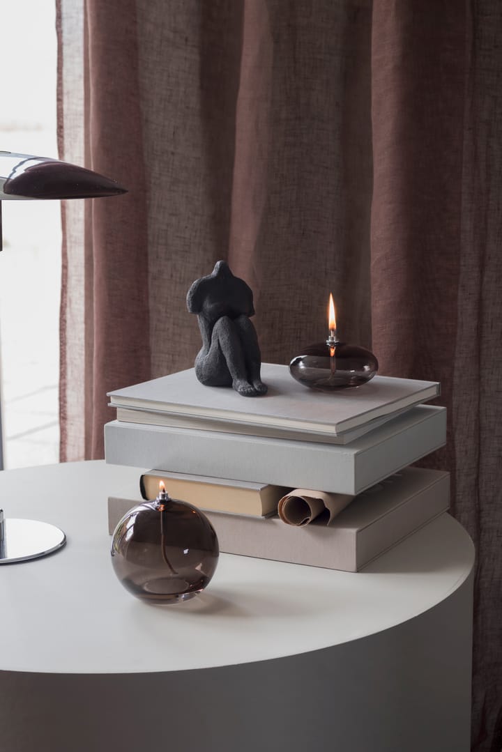 Aura olielamp small, Smoke grey Mette Ditmer