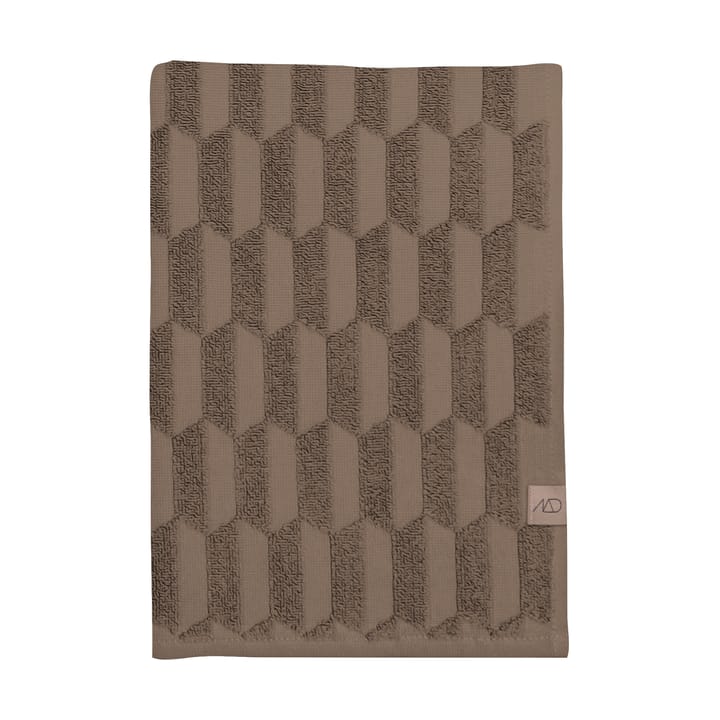 Geo badhanddoek 70x133 cm - Nougat - Mette Ditmer