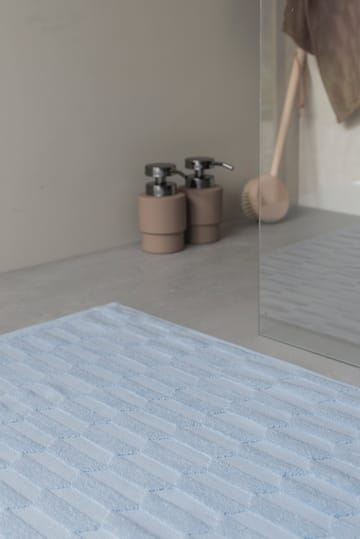 Geo badmat 50x80 cm - Light Blue - Mette Ditmer