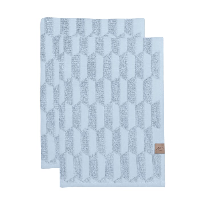 Geo gastenhanddoek 2-pack - Light Blue - Mette Ditmer