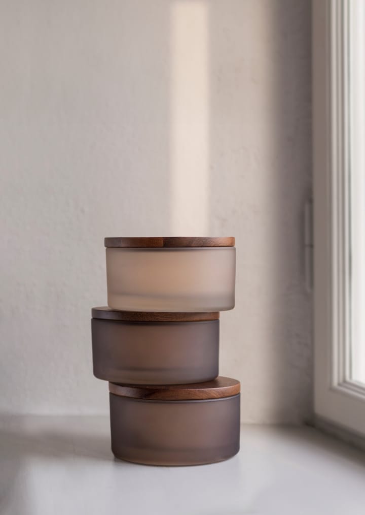 Modest pot met deksel Ø10,5 cm, Walnut Mette Ditmer