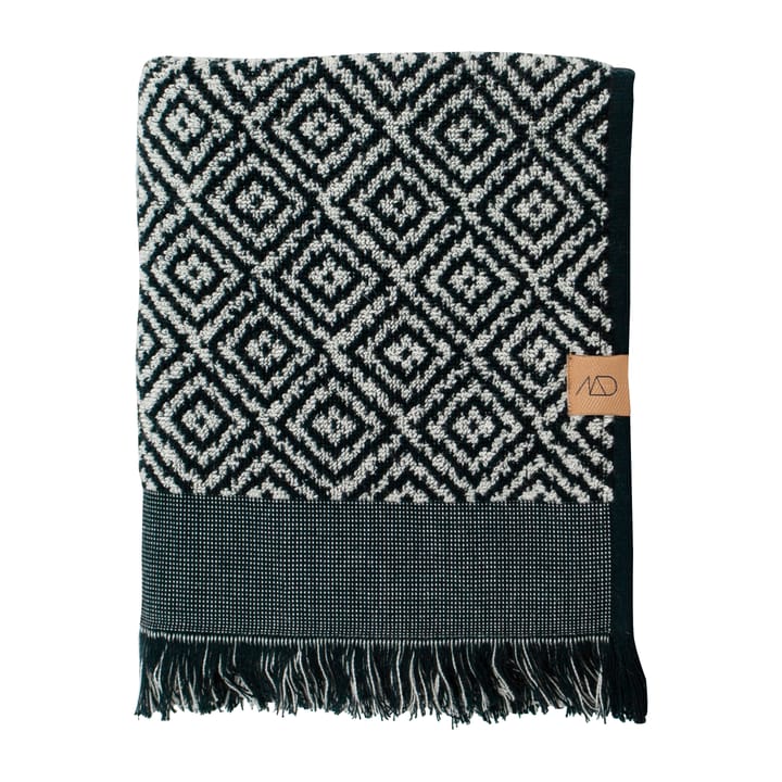 Morocco handdoek 50x90 cm - Black-white - Mette Ditmer