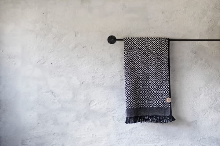 Morocco handdoek 50x90 cm, Black-white Mette Ditmer